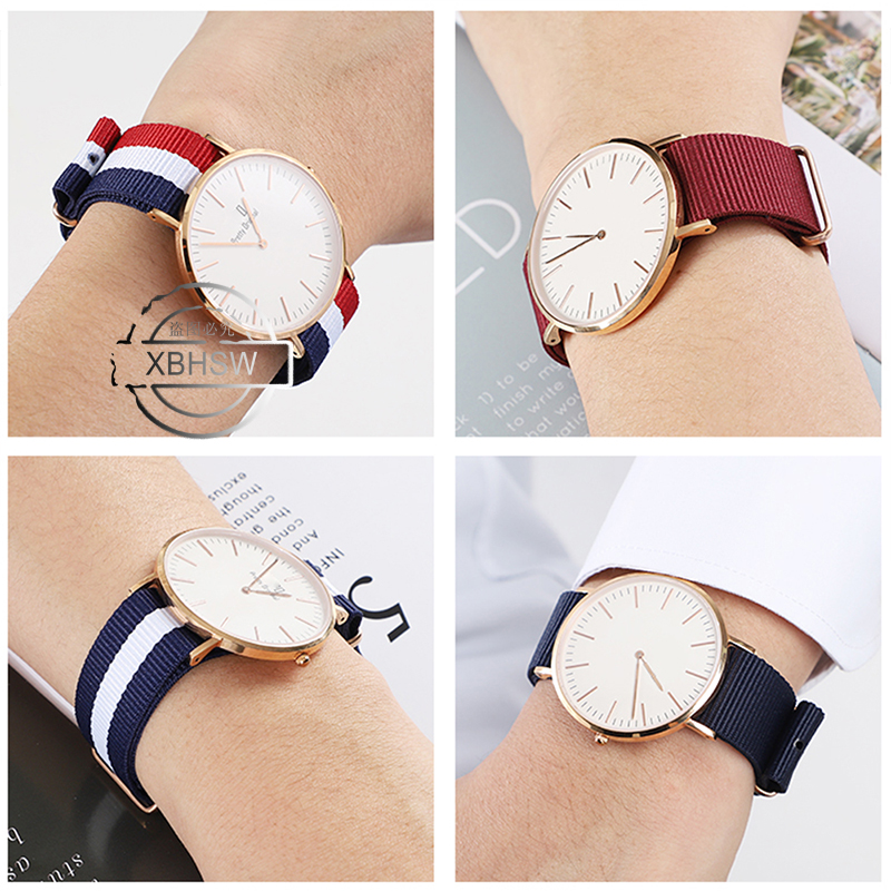 時計ストラップ DW ナイロンストラップ 12 ミリメートル - Curved Spring Bar のレビューと価格